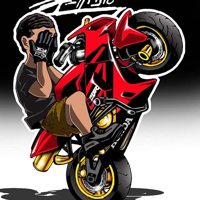 Badass Motorcycle Artwork by Scaronistefano