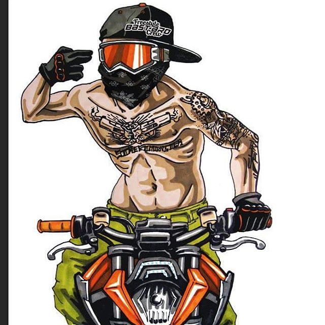 Badass Motorcycle Artwork by Scaronistefano