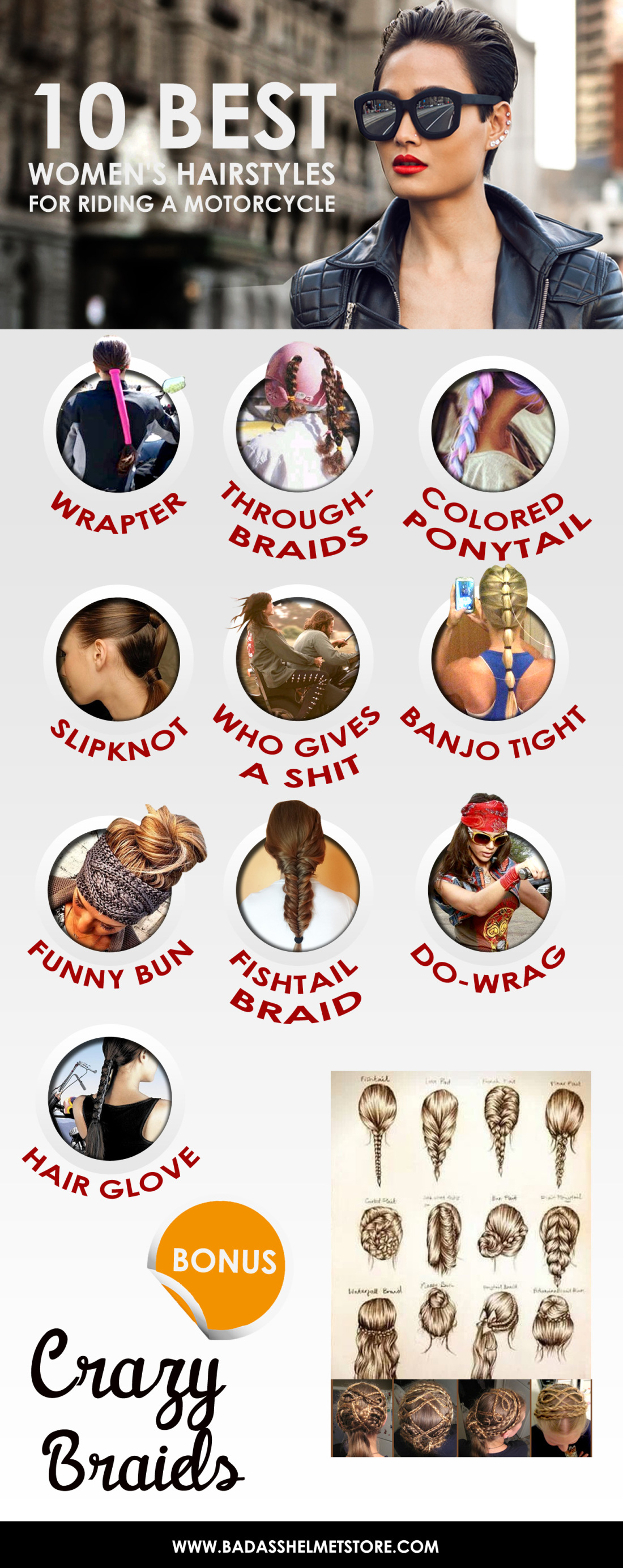 10 Best Hairstyles For Women Who Ride Motorcycles 10 Best Hairstyles For Women Who Ride Motorcycles