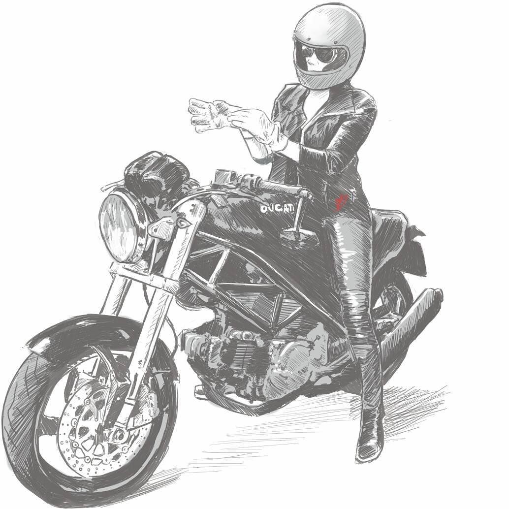 Starvin Artist28 - My new favorite motorcycle sketch artist
