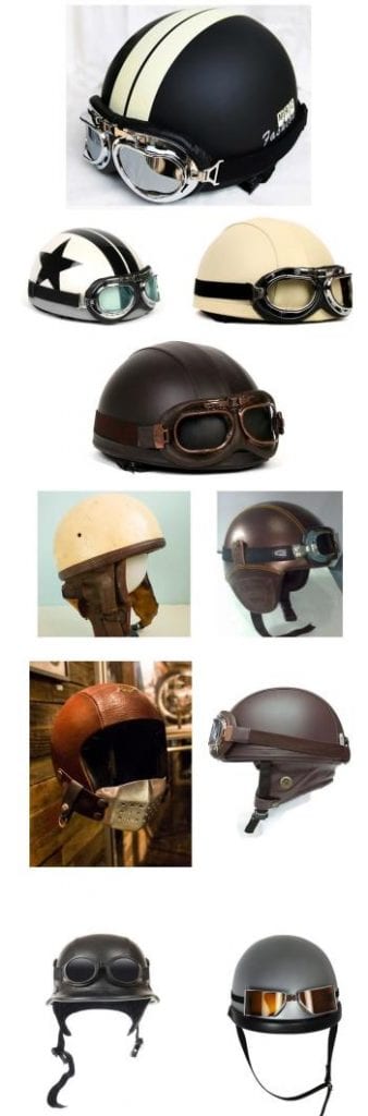 Vintage Motorcycle Helmets with that retro look you LOVE. [2017]