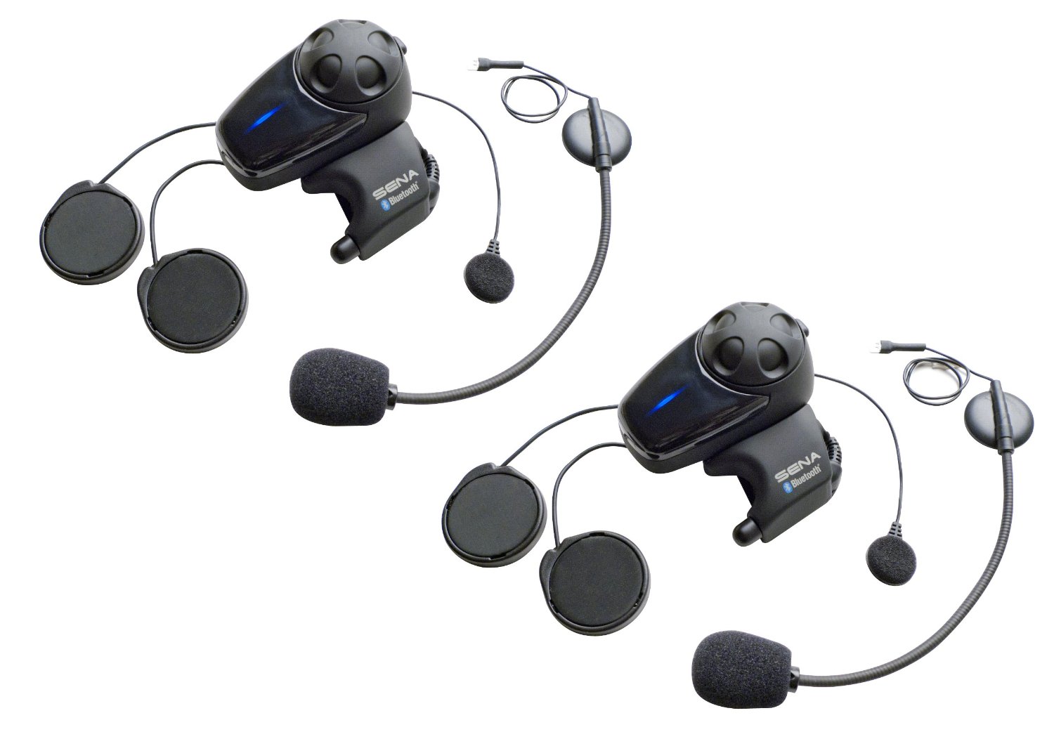 5 Sena SMH10D-11 Motorcycle Bluetooth Headset 2 pack - Badass Helmet Store
