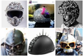 Motorcycle Helmet Spikes