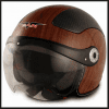 Wood Motorcycle Helmets - Because you can whittle up just about anything