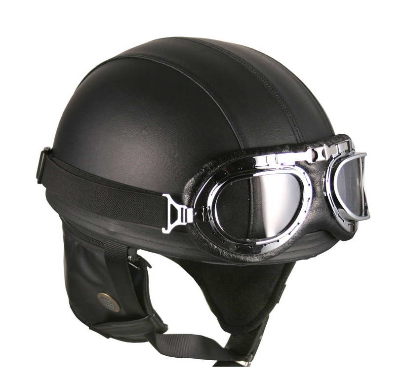 Leather Motorcycle Helmets