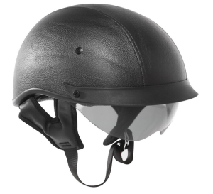 leather motorcycle helmet 