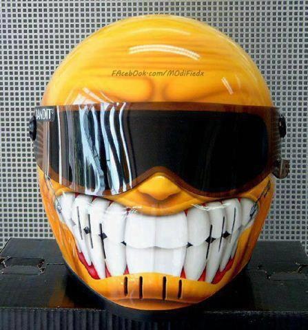 Smiley Face Motorcycle Helmets