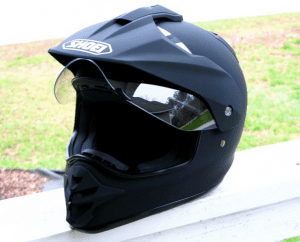Shoei extreme adventure helmet in black