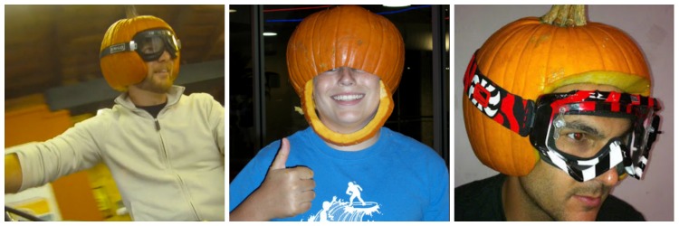 motocross helmet pumpkin