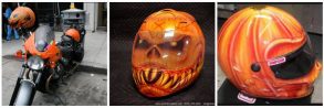 Pumpkin Helmets - A Custom Helmet Halloween Edition