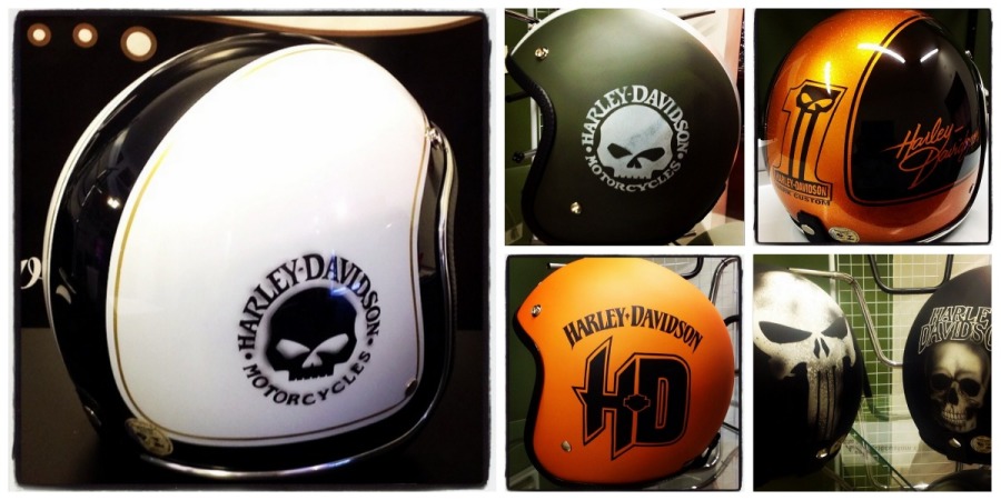 custom harley helmets