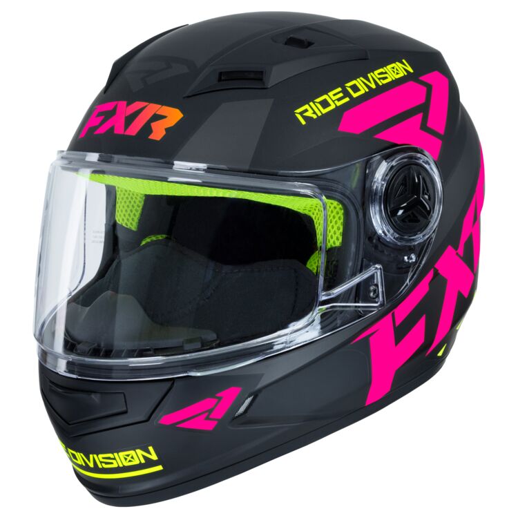 FXR Youth Nitro Core Helmet in Black Sherbert
