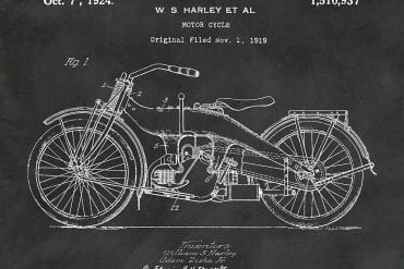 Motorcycle Patent Prints