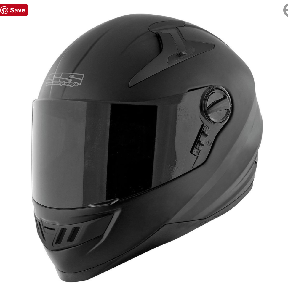 SS1300 Matte Black Helmet