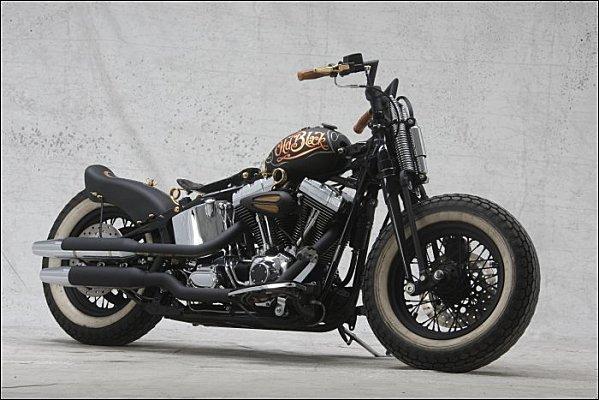 Old Black built by Black Way Motorcycles of Switzerland