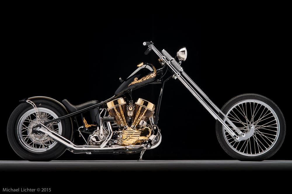 gold chopper bike