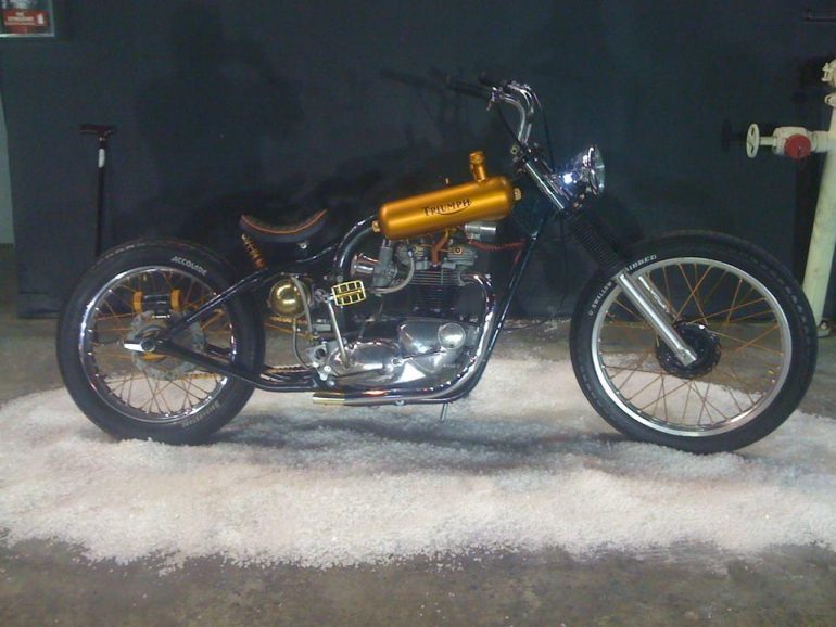 McQuistons Triumph built by McQuistons Chopper Design of U.S.A.