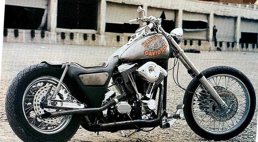 mickey rourke harley davidson bike