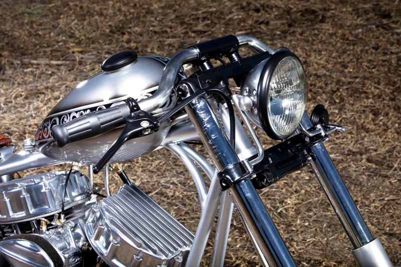 Dead Liner 1958 Panhead built by Papa Clutch Customs of U.S.A.