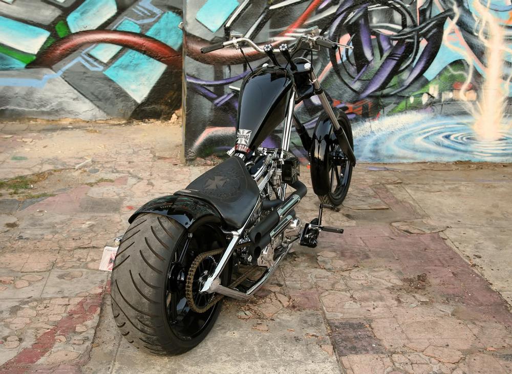 El Diablo Black Chrome built by West Coast Choppers WCC of U.S.A.