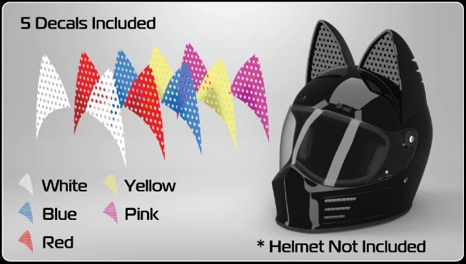 Color Decals for Cat Ear Helmet Upgrade