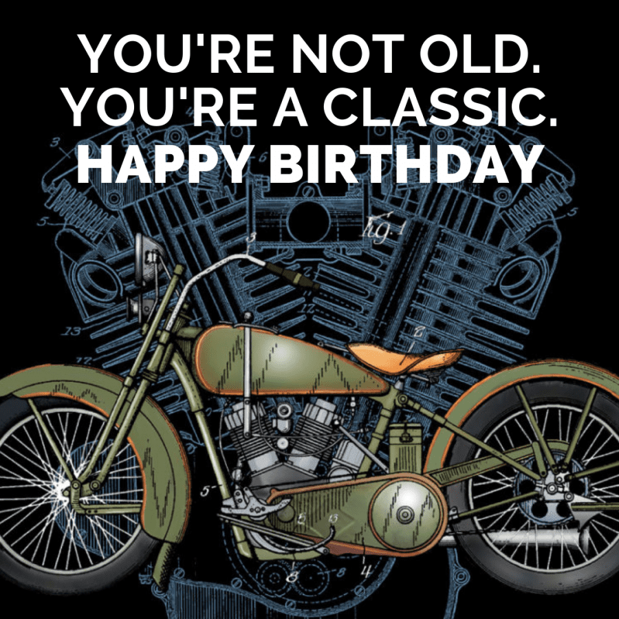 31 "Happy Birthday" Motorcycle Memes, Quotes, & Sayings // BAHS