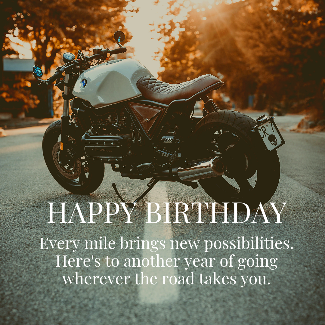 Happy birthday motorrad bilder
