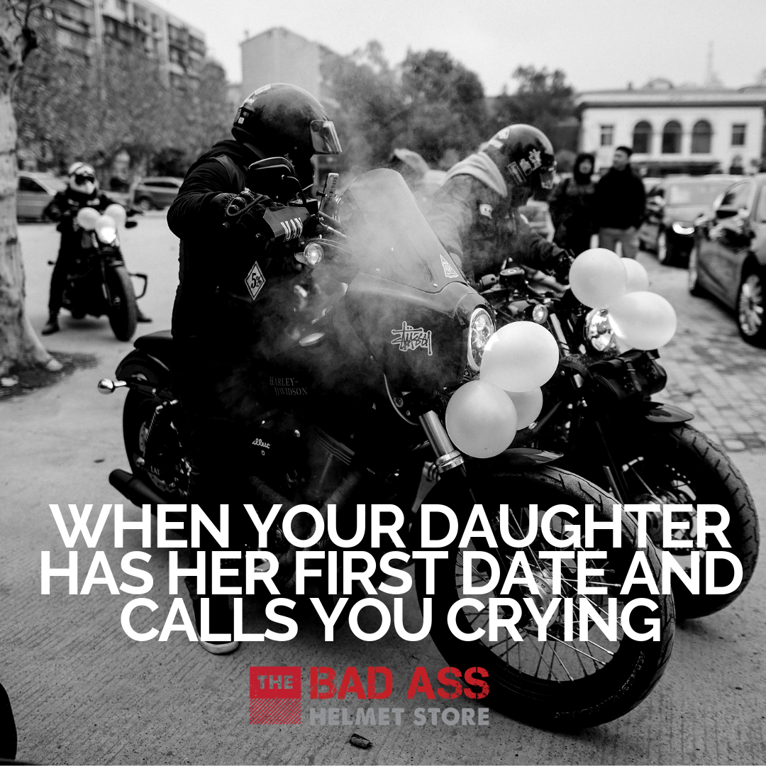 Funny Daughter Date Biker Meme