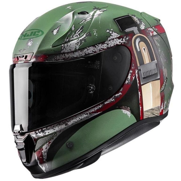 Custom Boba Fett Airbrushed Motorcycle Helmet by Air Graffix