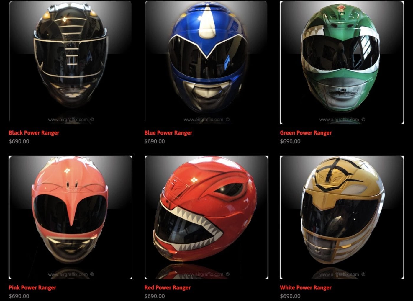 Power Rangers Motorcycle Helmets: It’s Riding Time