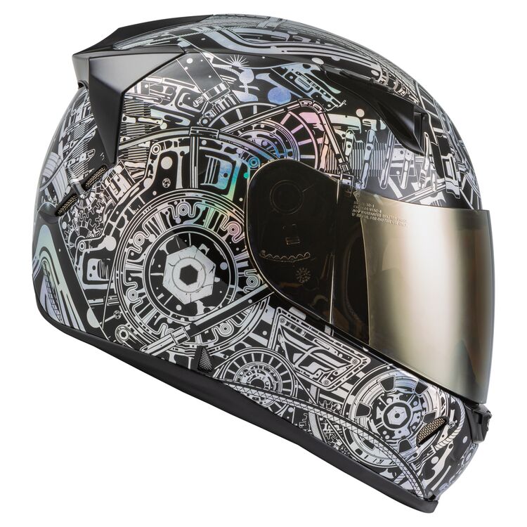 Fly Racing Street Revolt Matrix Helmet in Iridescent