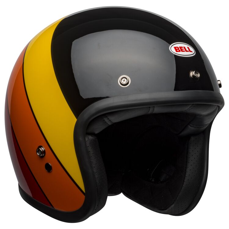 Bell Custom 500 Riff Helmet in yellow/orange/red