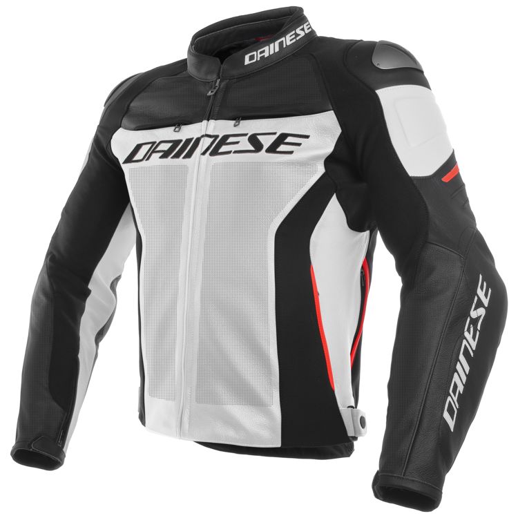 Dainese Racing 3 Perforated Leather Motorcycle Jacket