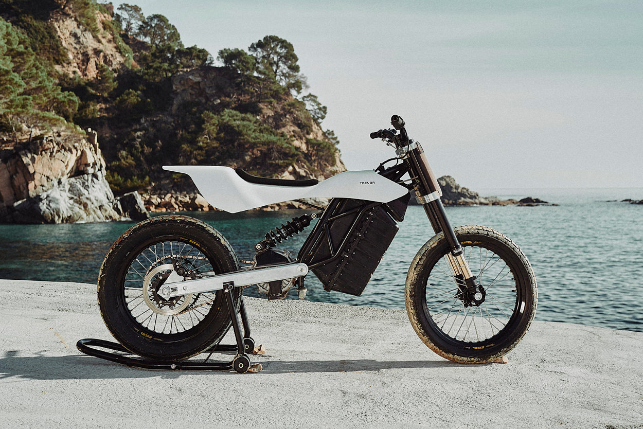 DTRe Stella by Trevor Motorcycles Spain on coastal path