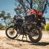 A Royal Enfield Himalayan in the Sydney bush