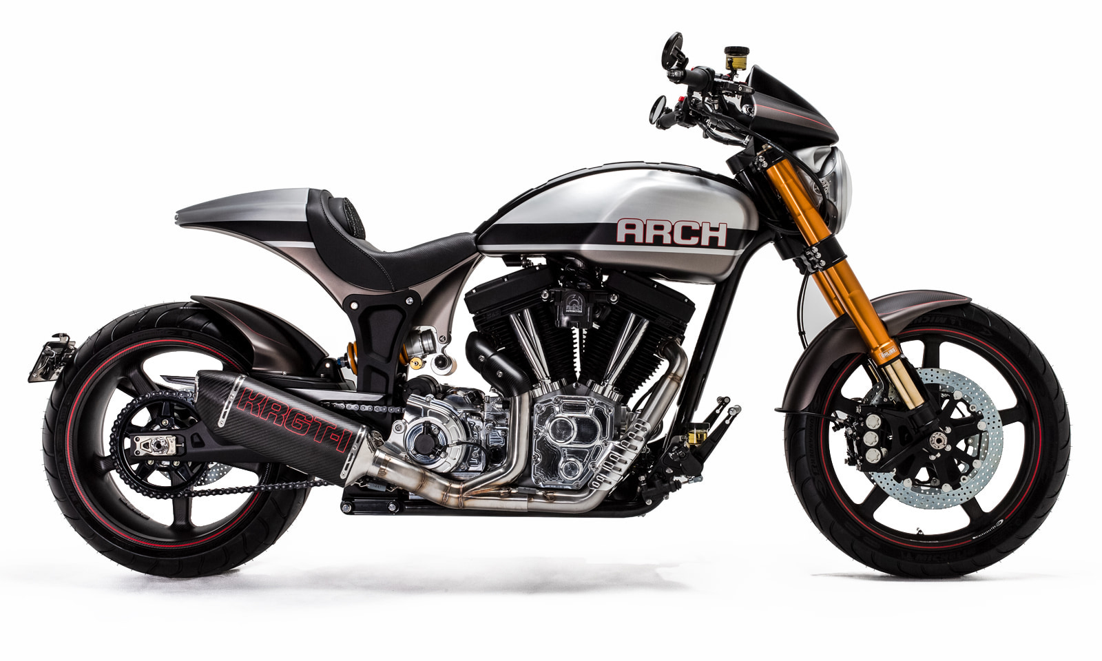 A view of a 2021 ARCH Motorcycles KRGT-1