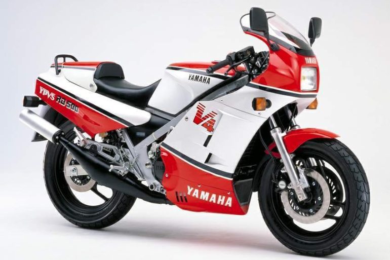 a 1985 Yamaha RD500LC motorcycle