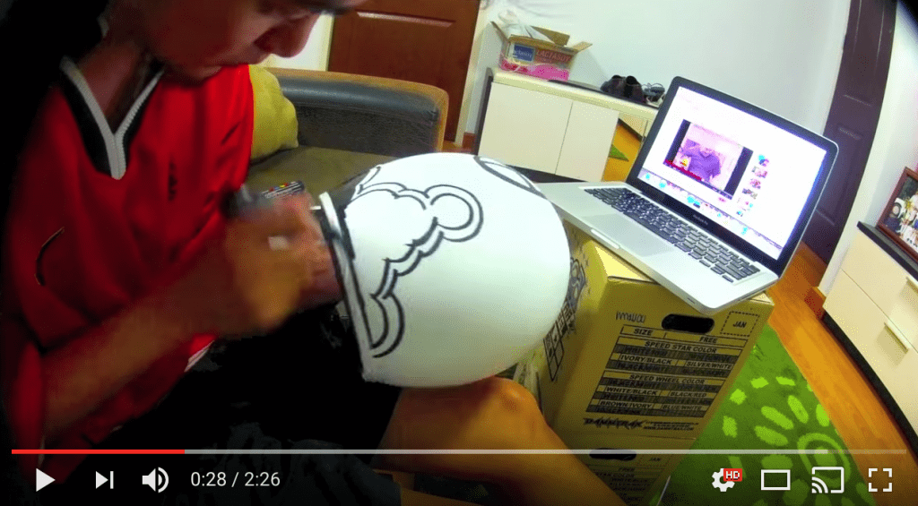 Motorcycle Helmet Sharpie Walkthrough