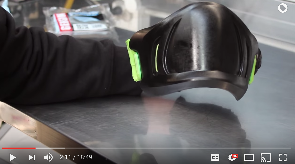 Airbrushing the Facemask of Bell Rogue Chin Guard Step by Step