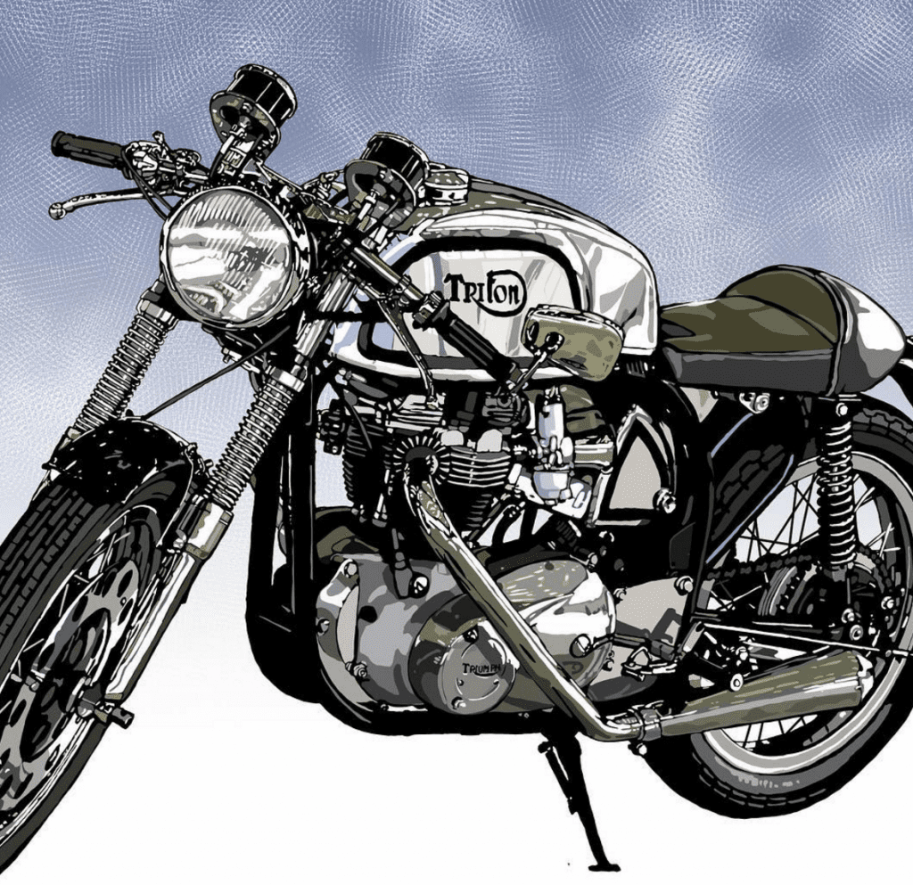 Badass Motorcycle Art by Kamu666