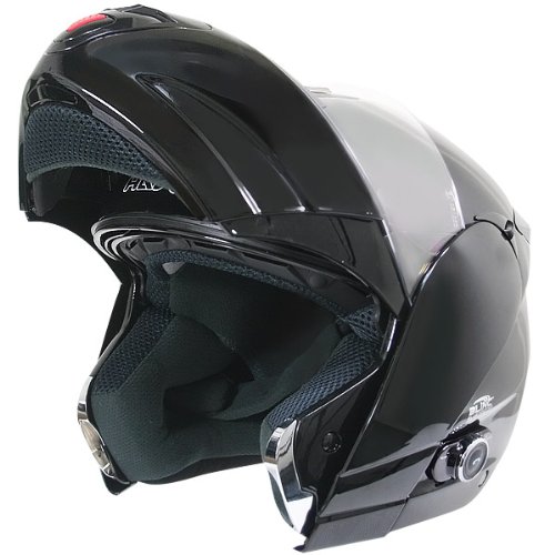 Hawk H-66 Dual-Visor Modular Motorcycle Helmet with Bluetooth