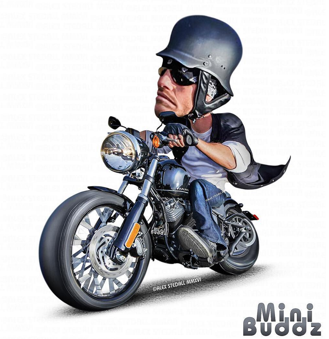 Badass Motorcycle Art by MiniBuddz