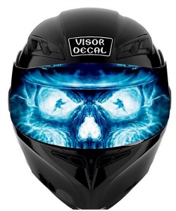 Motorcycle Helmet Visor Decals