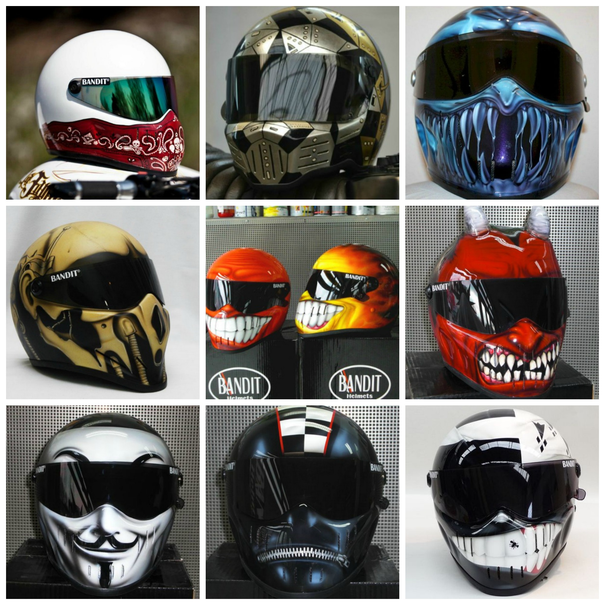 Bandit XXR Custom Painted Motorcycle Helmets