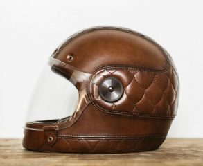 Leather Motorcycle Helmets