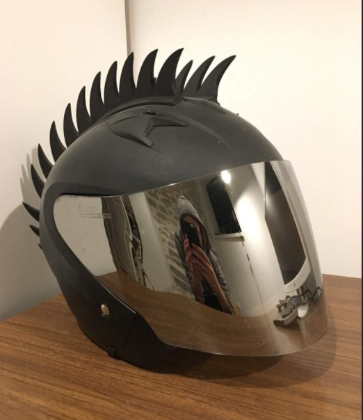 rubber mohawk for helmet