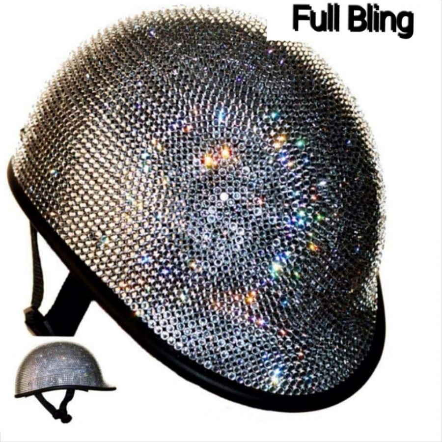 10 REALLY shiny Motorcycle Helmets by Custom Bling by Ricci