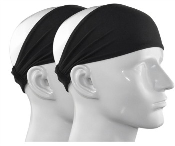Ipow 2 Pack 4 Versatile Lightweight Nonslip Moisture Wicking Elastic Sports Headband Sweatband Wrap For for Fashion Yoga and Exercise One Size fits all Men