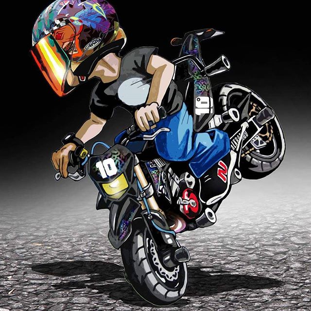 Badass Motorcycle Artwork by Scaronistefano