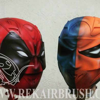 Airbrushed Motorcycle Helmets